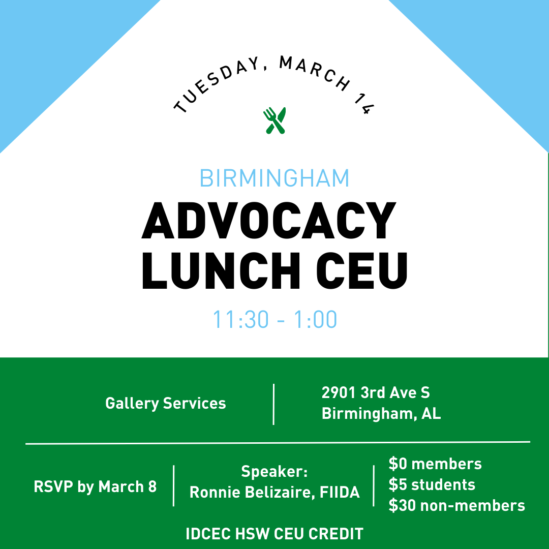 Advocacy Lunch Birmingham IIDA of Alabama