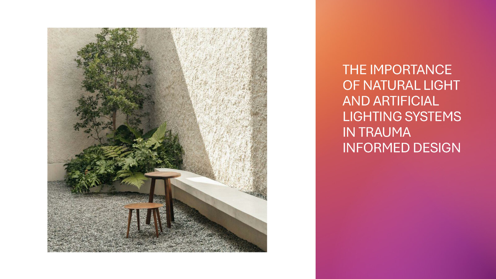 BHM - July CEU | The Importance of Natural Light and Artificial Lighting Systems in Trauma Informed Design + Margarita Happy Hour