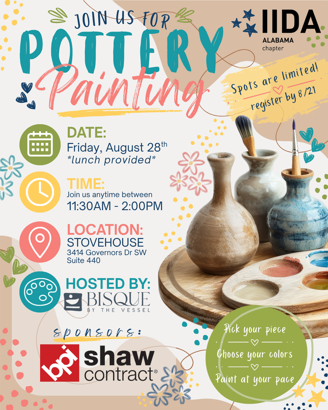 HSV | Pottery Painting Event
